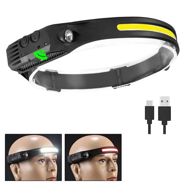 LED-fejléc USB töltéssel