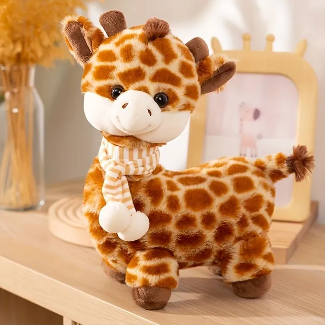 Soft stuffed giraffe - cute pet and decorative pillow