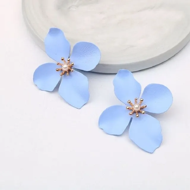 Women's flower earrings J189