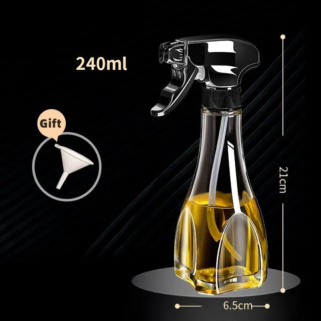 Kitchen Tool - Oil Sprayer, Glass Oil Sprayer, Oil Sprayer with Spray, Creative Oil Bottle, Home Oil Salad Spray, Barbecue, Bake, Cooking, Camping, Picnics, Kitchen utensils, Kitchen Accessories