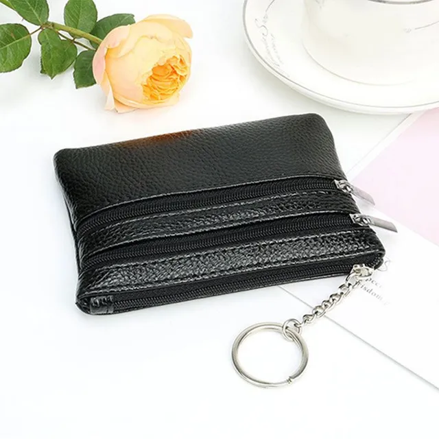 Colourful leatherette key pouch Chester