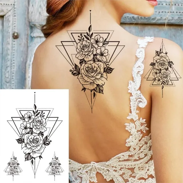 Sexy floral temporary tattoos for women