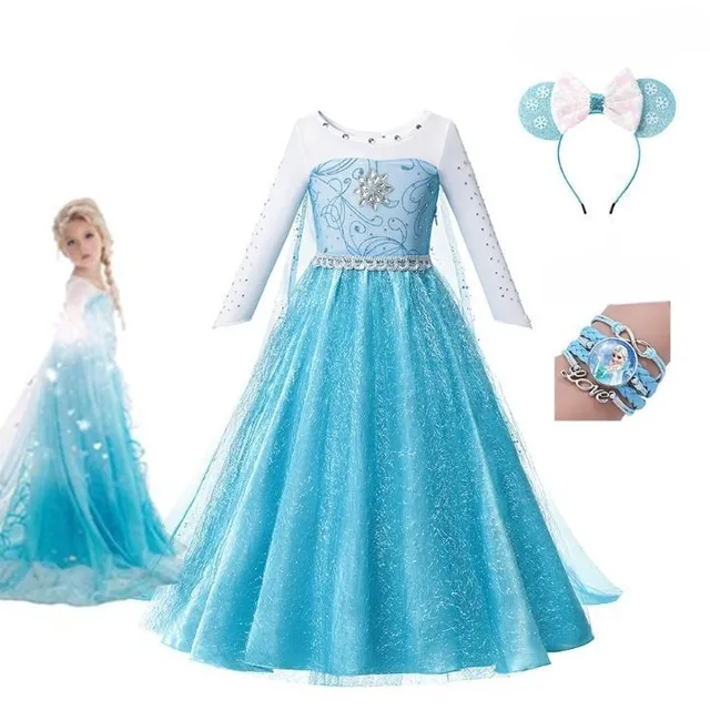 Robe magnifique pour fille Elsa