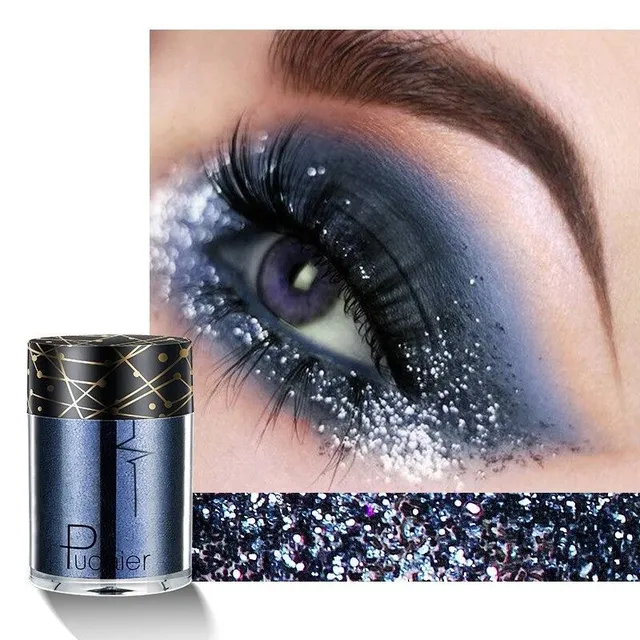 Luxury glitter in several color variants with universal use on eyes, lips and body