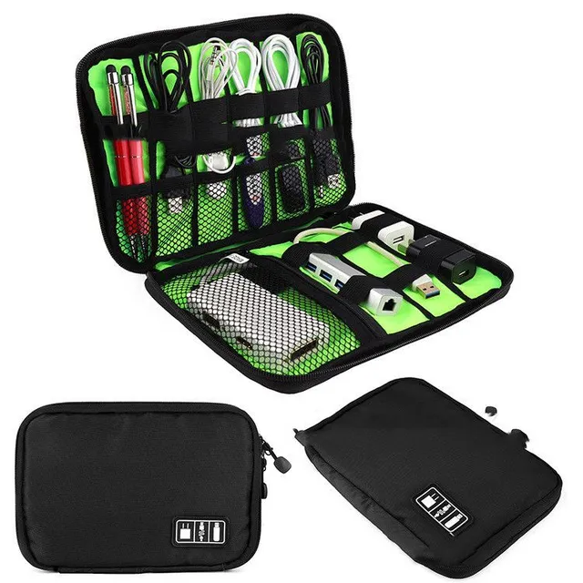 Practical travel organizer on electronics