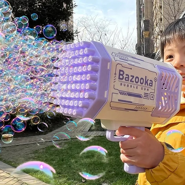 Detská bublinová svietiaca bazuka