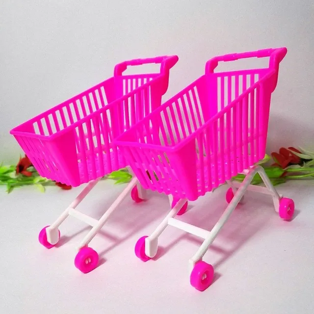 Shopping basket for doll 2 pcs
