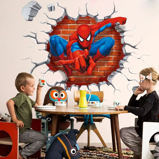 Large 3D wall sticker Spiderman