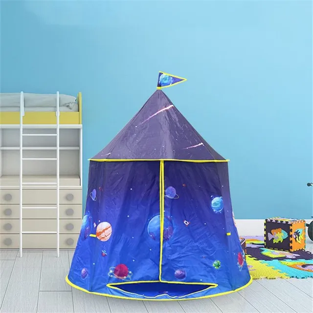 Folding children's tent in rainbow design