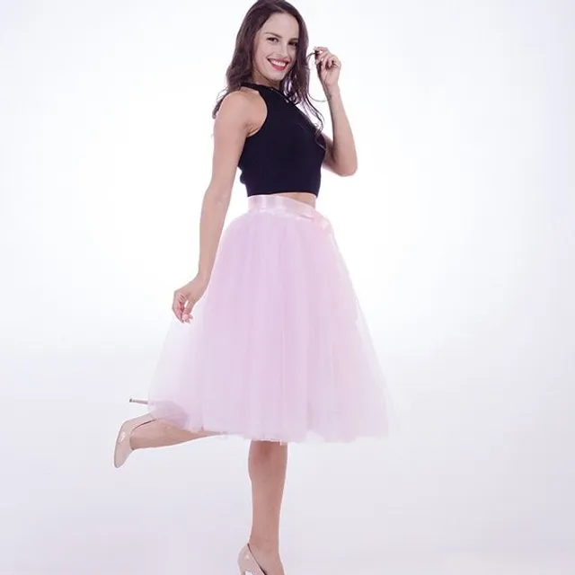 Fashion tulle pleated skirt - Tutu pink