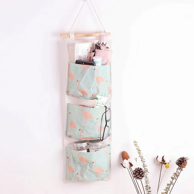 Hanging organiser with flamingos - 2 variants