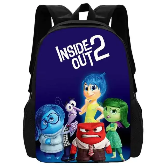 Stylish school backpack with small front pocket in motifs characters from a fairy tale In the head 2 - Inside Out 2