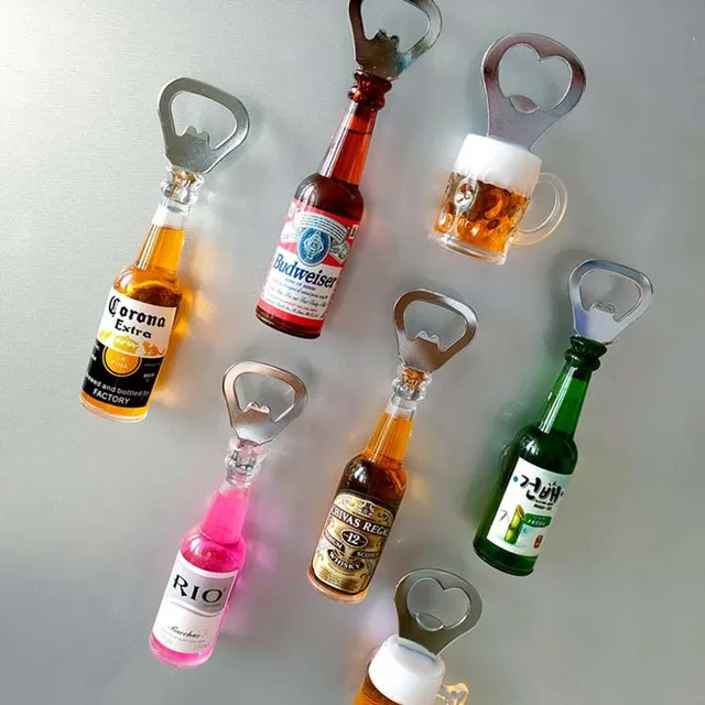 Magnetic beer opener