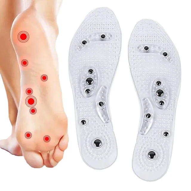 Magnetic therapeutic shoe inserts