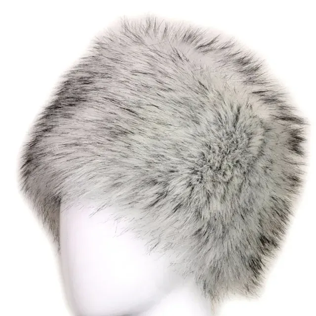 Luxurious women's hat made of artificial fur - very pleasant and warm material, more variants