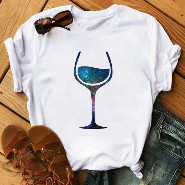 T-shirt da donna a tema vino