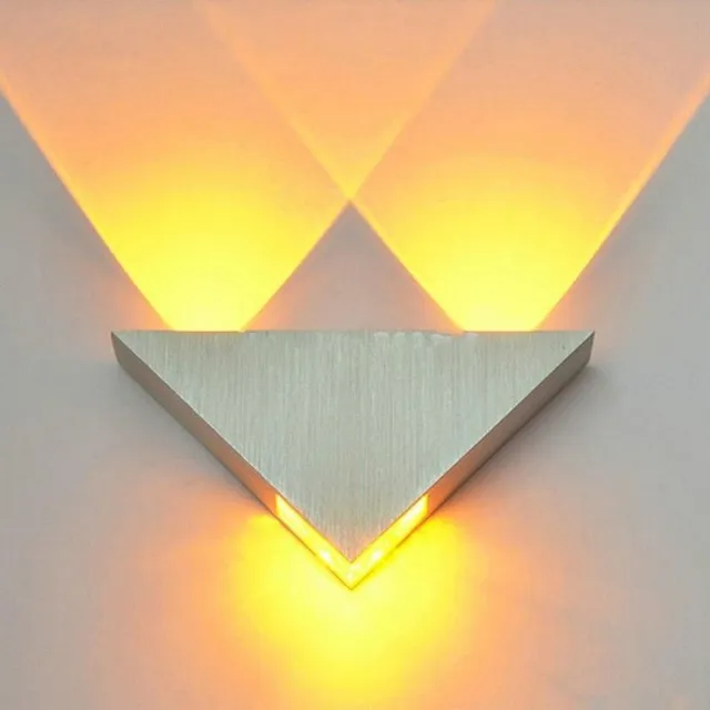 Modern LED triangular wall lamp