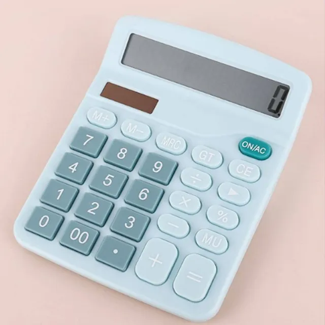 Praktyczny klasyczny stylowy oryginalny monochromatyczny kalkulator z panelem
