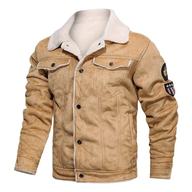 Veste en cuir isolée pour homme Adrien