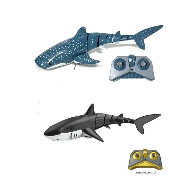 Smart Rc Shark Whale Spray Water Toy Remote Controlled Boat Submarine Robots Fish Electric Toys for Kids Boys Baby Kids