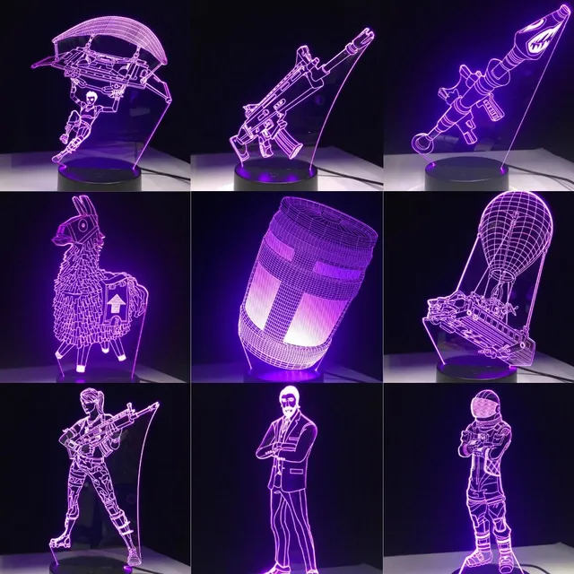 Piękna lampa 3D Fortnite
