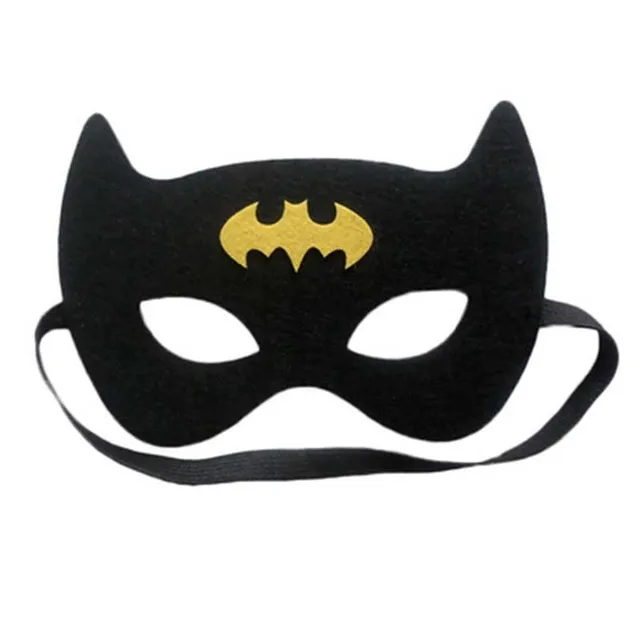 Children's carnival mask printed with Batman and others