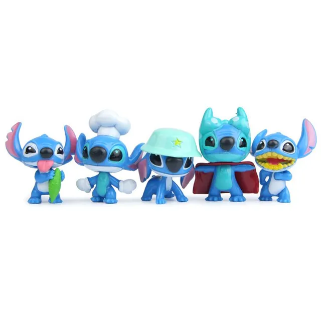 Kids creative set of figures popular animated characters Stitch - 10 pcs