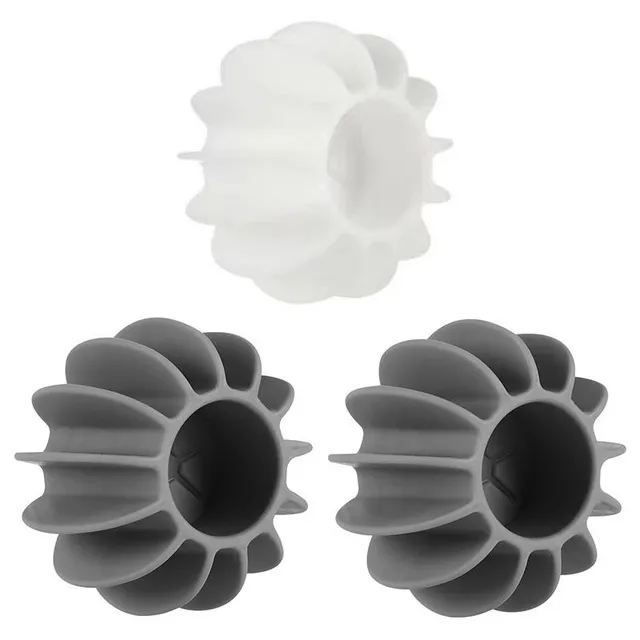 Silicone propeller ball for washing machine to remove hair from laundry