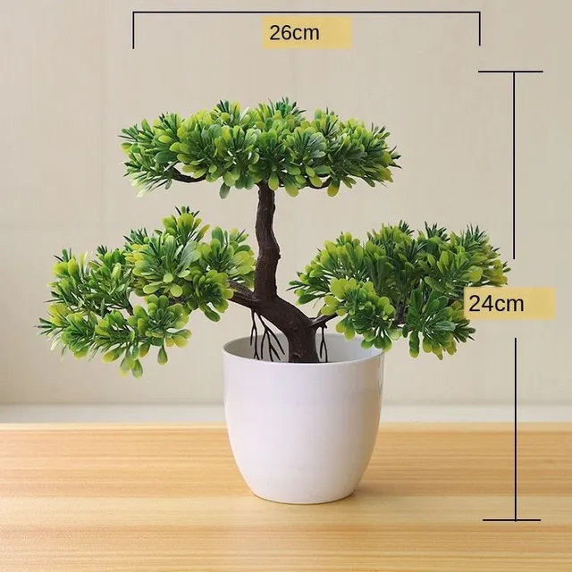 Bonsai artificial decorativ în ghiveci