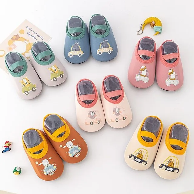 Children's original modern stylish barefoot shoes with motif of fruit and vegetables Mae