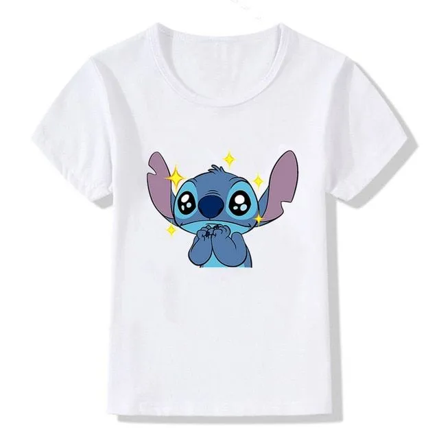 T-shirt per bambini con stampe di simpatici coniglietti