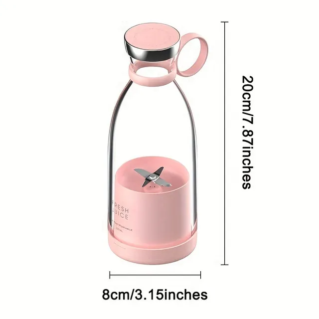 Mini mixer electric fără fir pentru fructe și smoothie - 350 ml