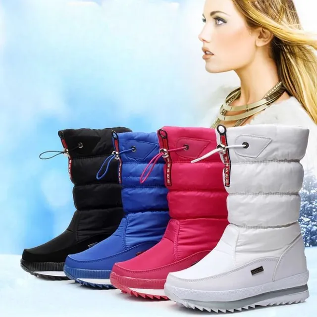 Bottes d'hiver luxueuses imperméables pour femmes