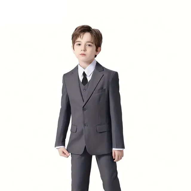 Boy's colored suit, slim fit, festive clothes for boys