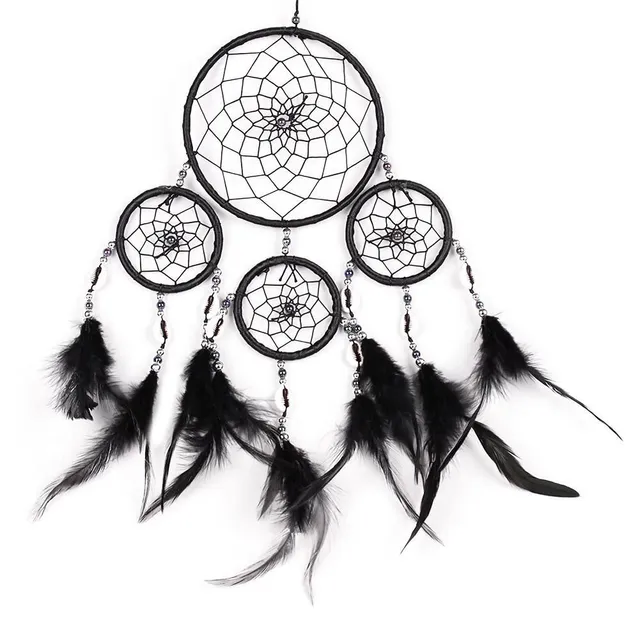 Beautiful dream catcher with feathers