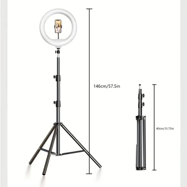 10palcový vysoce výkonný světelný stojan, nastavitelný stativový stojan s 1,1 metrovým držákem pro fotografický studiový blesk, prstencové světlo, fotografování