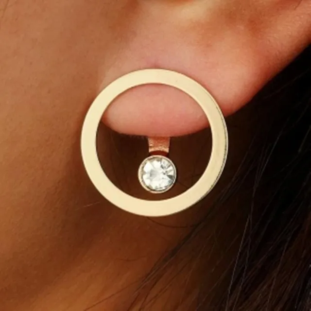 Stylish earrings in interesting design - Samantha