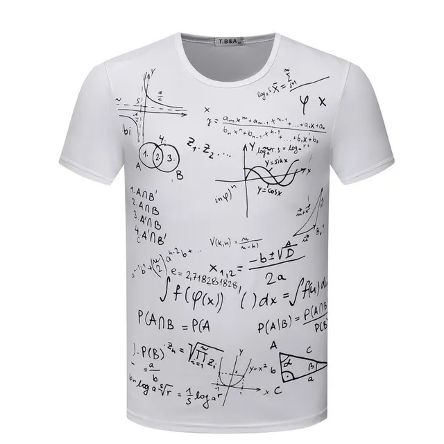 Men's shirt Gilbert with mathematical equation - two variants