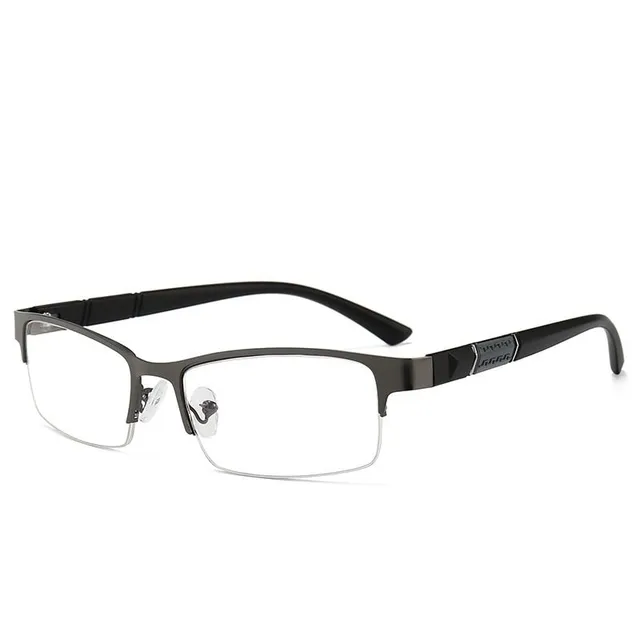 Divatos félkeretes dioptriás szemüveg férfiaknak