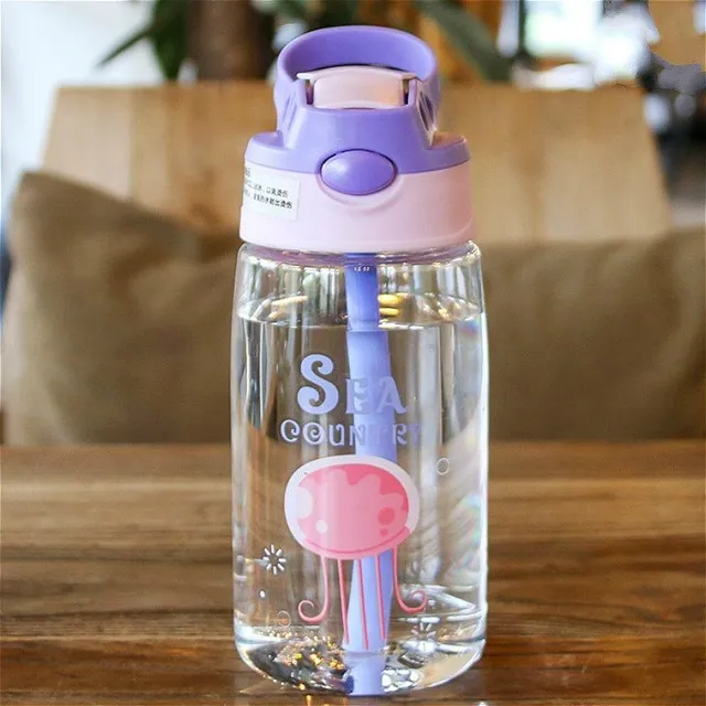 Beautiful baby bottle with different patterns