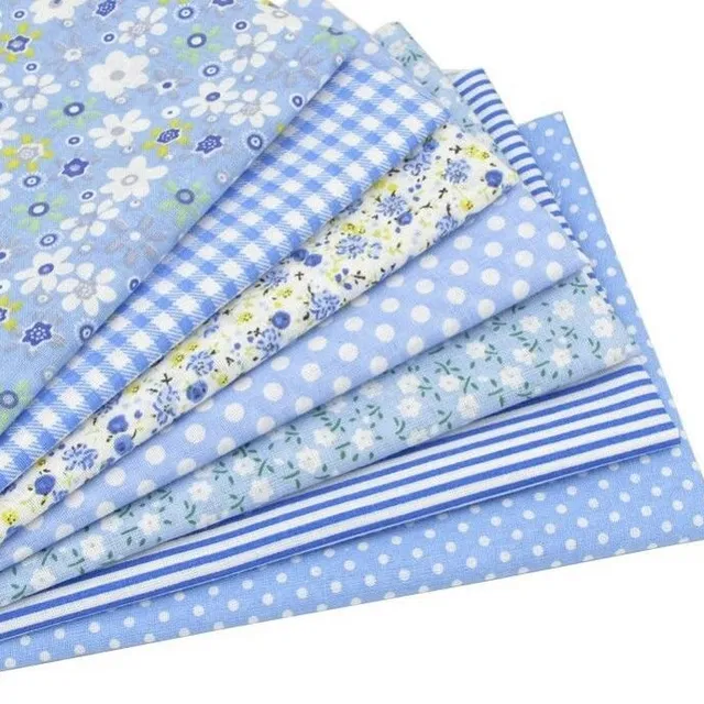 7 pieces cotton cloth 25 x 25 cm