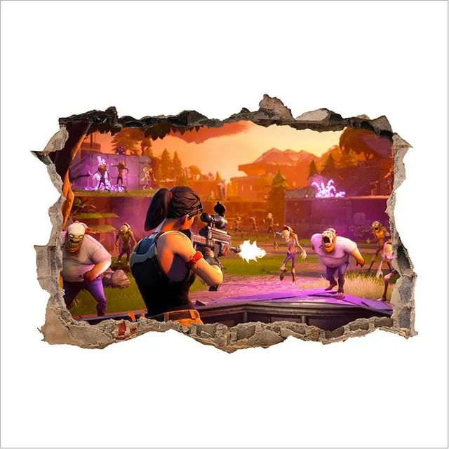 Stylish stickers with themes of the popular game Fortnite