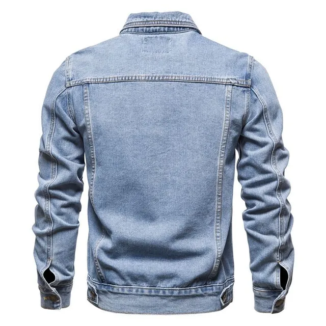 Stylish men's denim jacket BLUE