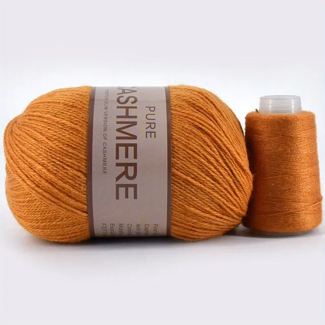 Beautiful 98% cashmere yarn for hand knitting and crochet - soft and suitable for machines - ball for scarves, sweaters and more