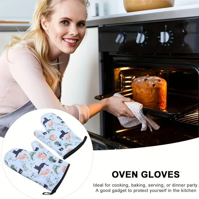 Insulated gloves for safe baking