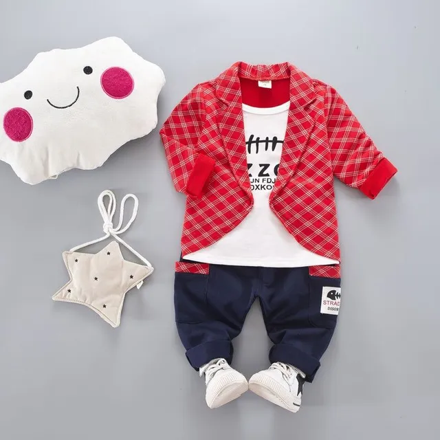 Boys set - T-shirt with jacket and trousers