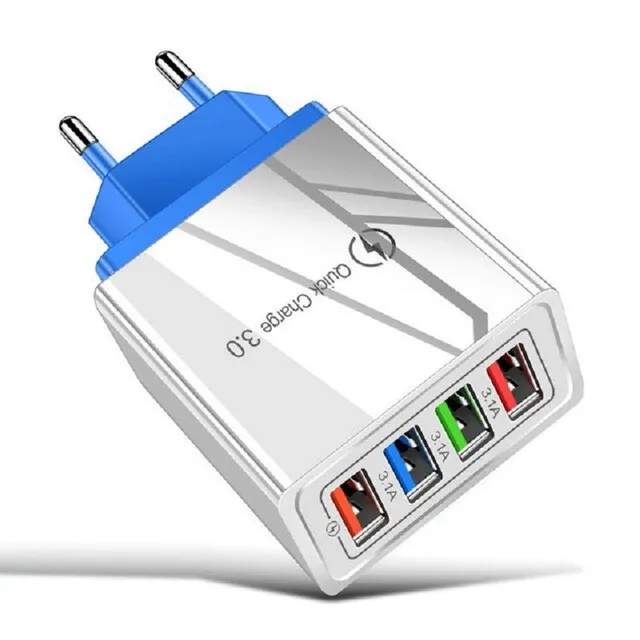 Gyorstöltő adapter 4 USB port