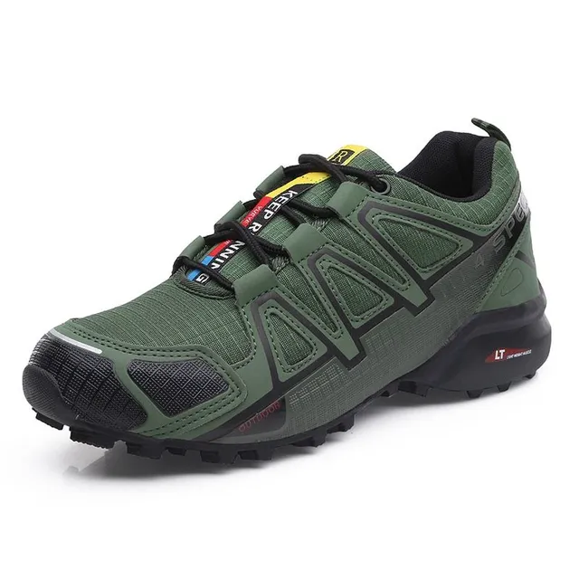 Outdoor men's non-slip boots - hiking boots green 41