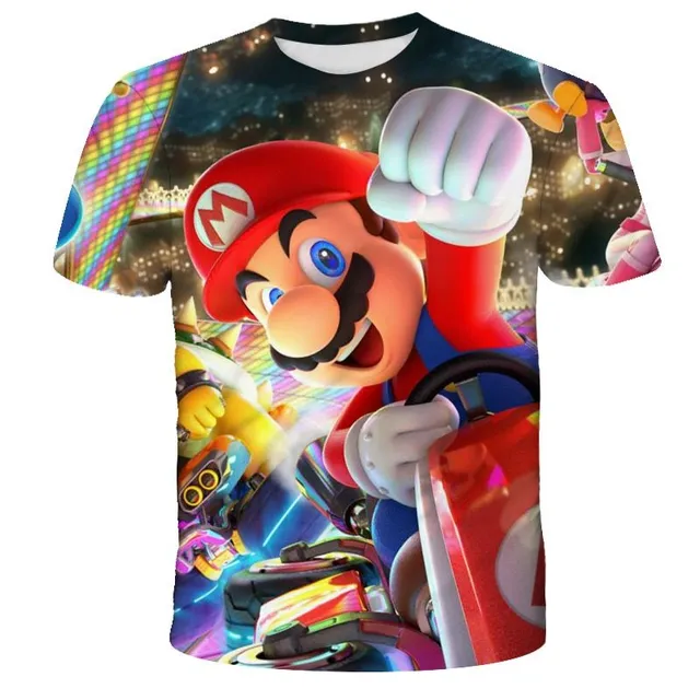 Tricou pentru copii cu design trendy cu Super Mario