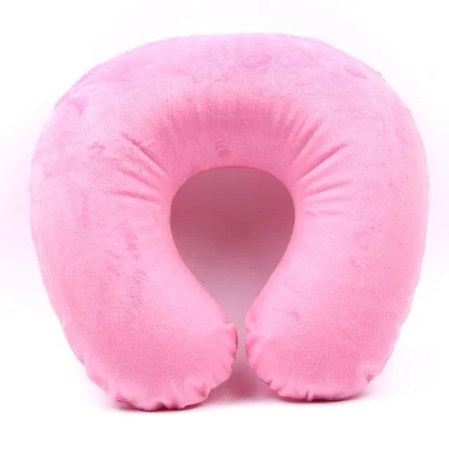 Luxury inflatable neck pillow to prevent neck pain from long journeys